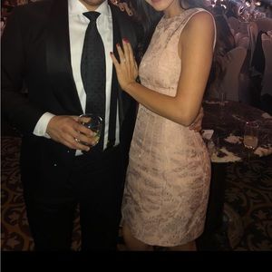 Theory pink cocktail dress